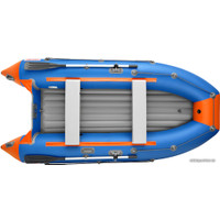 Моторно-гребная лодка Roger Boat Trofey 3100 (без киля, синий/оранжевый)