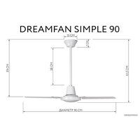 Вентилятор Dreamfan Simple 90 50090
