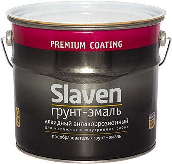 

Эмаль Slaven По ржавчине 3.2 кг (белый)