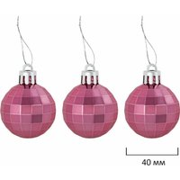 Елочная игрушка Золотая сказка 591715 (77 шт, розовый/белый)