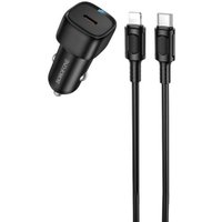 Автомобильное зарядное Borofone BZ34A Lightning (черный)