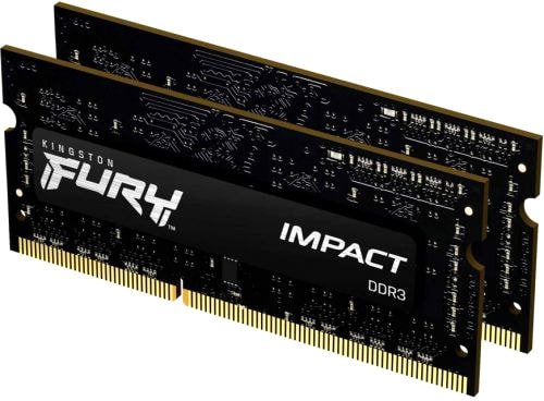 

Оперативная память Kingston FURY Impact 2x4GB DDR3 SODIMM PC3-14900 KF318LS11IBK2/8
