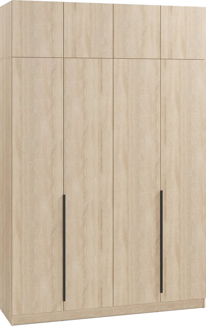 

Шкаф распашной Soma Lord Black 4-х створчатый 160x240 (дуб сонома)