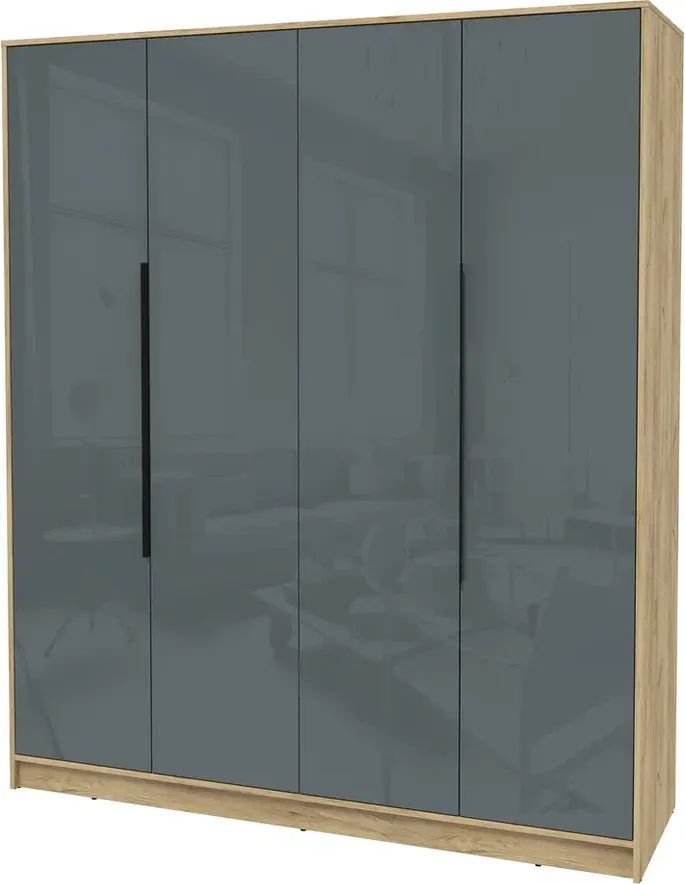 

Шкаф распашной Интерлиния Концепт КТ-Ш4 Глосс (дуб золотой/асфальт глянец)