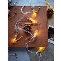 Светодиодная гирлянда Огоньки Прищепки 152 (желтый)