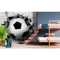 Фотообои ФабрикаФресок Футбольные мячи из стены 723270 (300x270)