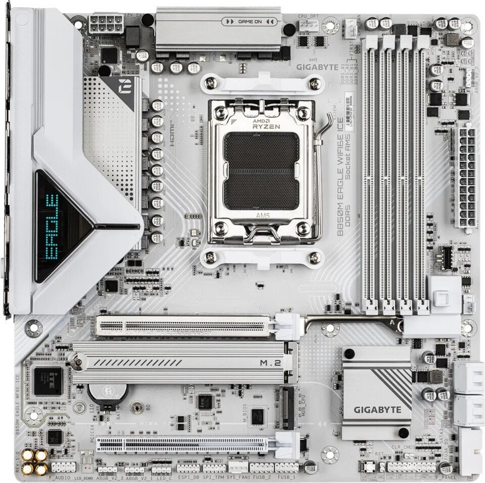 Материнская плата Gigabyte B850M Eagle WiFi6E Ice (rev. 1.0)