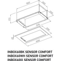 Кухонная вытяжка Meferi INBOX60WH Sensor Comfort