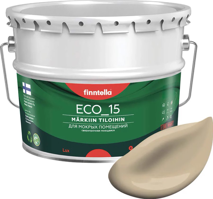 

Краска Finntella Eco 15 Karamelli F-10-1-9-FL068 9 л (песочный)