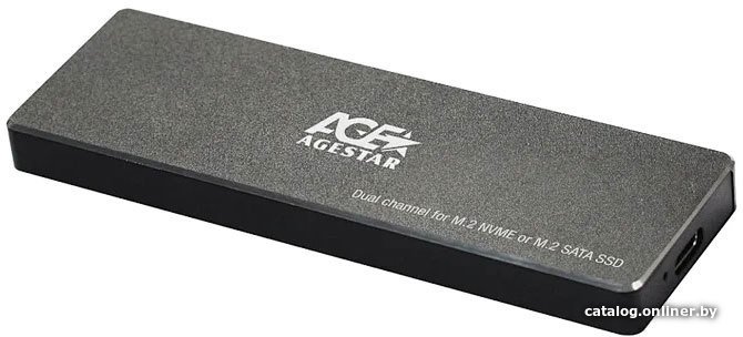 Бокс для накопителей M.2 AgeStar 31UBVS6C (черный)