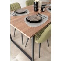 Кухонный стол Notta Лиман 140х80 615156 (дуб крафт табачный/черный матовый)