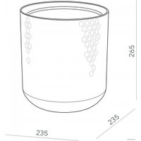 Кашпо Элластик-Пласт Ola Dom Kerama (5л, мокко)