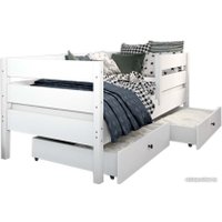 Кровать-тахта EcoWood Атланта 80x160 с ящиками ECO.001.00051.80-160.W в Лиде