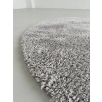 Ковер для жилой комнаты LAXMI Fluffy 01 круг (2x2, Light Grey)