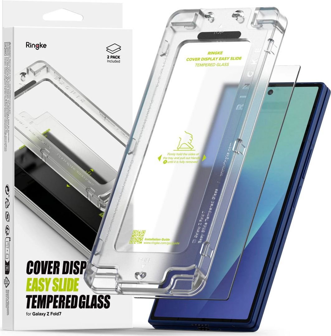 Защитное стекло Ringke Cover Display Easy Slide 2шт для Galaxy Z Fold 7