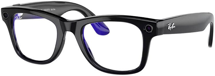 Умные очки Ray-Ban Meta Wayfarer RW4006 (черный глянцевый/прозрачный)
