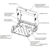 Шкаф телекоммуникационный Lande SlimBOX LN-SLM504714-BL 19" 5U