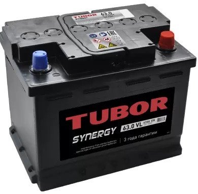 Автомобильный аккумулятор Tubor Synergy R+ (63 А·ч)