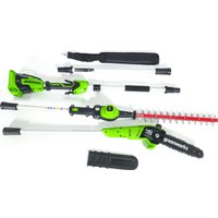 Кусторез + высоторез Greenworks G40PSH 1303907 (без АКБ)