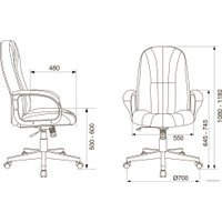 Офисное кресло Бюрократ T-898AXSN (светло-голубой 38-405)