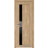 Межкомнатная дверь ProfilDoors 2.71XN R 70x200 (каштан натуральный/стекло черный триплекс)