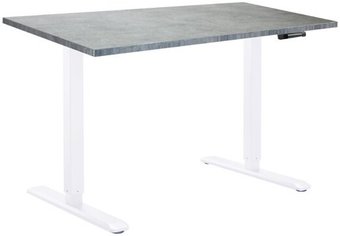 Стол с регулировкой высоты ErgoSmart Manual DESKFIT DF100 1200х650х25 мм (бетон чикаго/белый)
