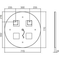  Silver Mirrors Зеркало Перла Voice D770 LED-00002617