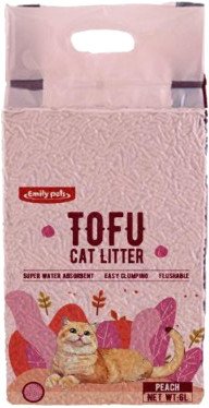 Наполнитель для туалета Emily Pets Tofu с персиком 6 л