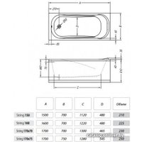 Ванна Kolpa-San String 180x80