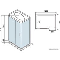 Душевая кабина WeltWasser WW500 Laine 1214