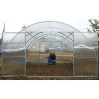 Теплица ComfortProm 40x20/1 4x4 м (двухстворчатая, 6 мм поликарбонат)