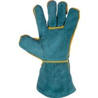 Спилковые перчатки FoxWeld 6323 (зеленый)