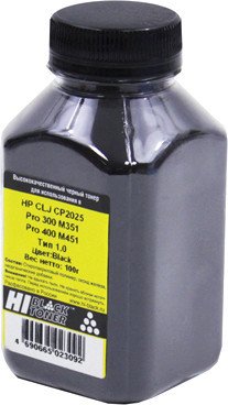

Тонер Hi-Black для HP CLJ CP2025/Pro 300 M351/Pro 400 M451 Тип 1 (черный) 100 г