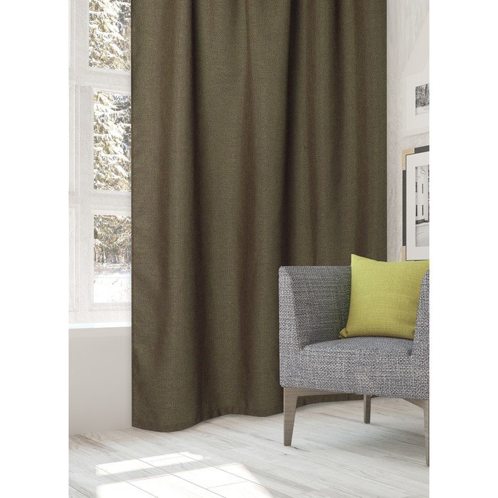 

Штора Этель Рейнбоу 2x2.7 м (оливковый, 1 шт)