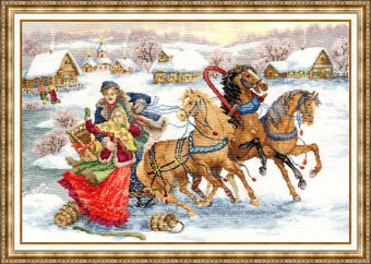 Набор для вышивания Золотое руно Масленица ЧМ-033