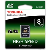 Карта памяти Toshiba SDHC (Class 4) 8GB [SD-K08GJ(6]