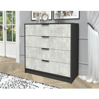 Комод Интерлиния Концепт КТ-К100 (бетон лайт/антрацит)