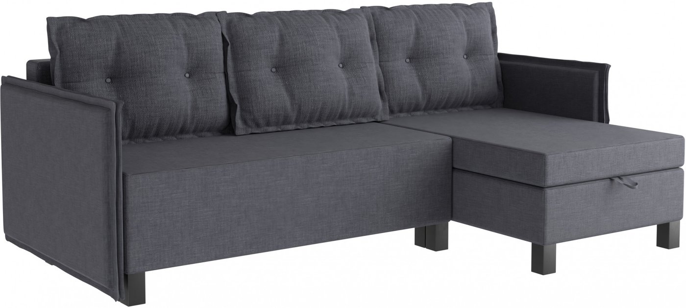 Угловой диван Mio Tesoro Туули (Dark Grey)