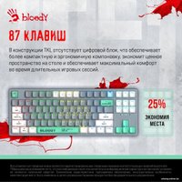 Клавиатура A4Tech Bloody S87 Energy Ash (Bloody BLMS Red Plus)