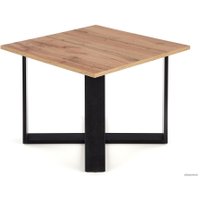 Журнальный столик Halmar Cross 67x67x55 (дуб вотан/черный)