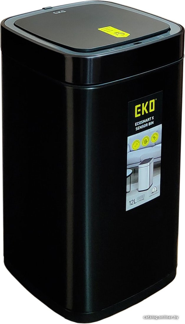 Мусорное ведро Eko Ecosmart X EK9252 12 л (черный)