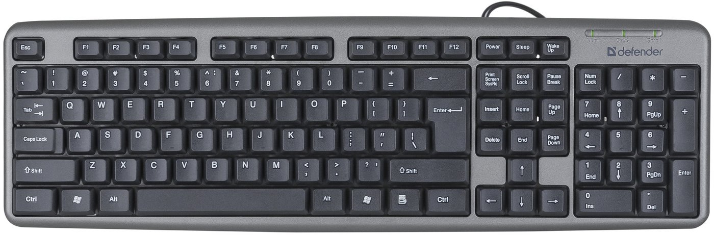 

Клавиатура Defender Element HB-520 PS/2 RU (серый)
