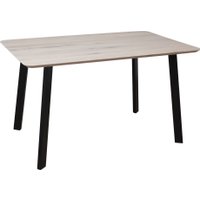 Кухонный стол ОКА Майон 120x80x74 (дуб беленый/черный)