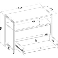 Комод Сокол Мебель Т-400 (дуб делано)