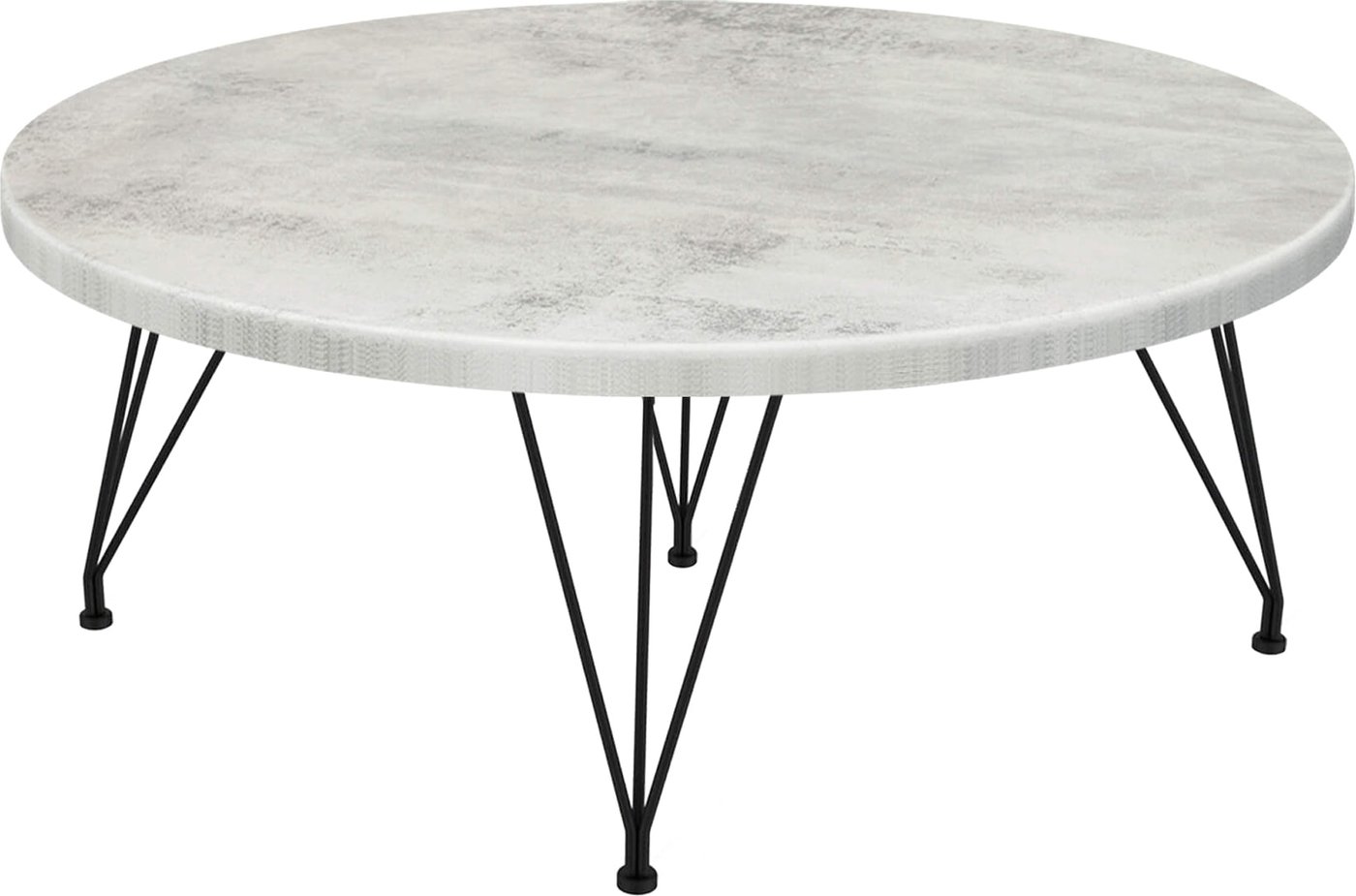 

Журнальный столик Sheffilton SHT-TU29/H36/МДФ 80 (бетон светлый/черный муар)