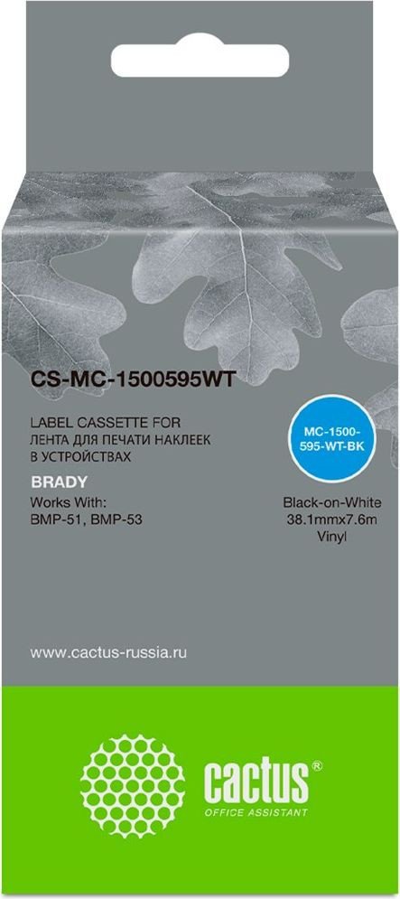 

Картридж CACTUS CS-MC-1500595WT (аналог Brady MC-1500595WT)