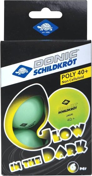 

Мяч для настольного тенниса Donic-Schildkrot Glow in the Dark (без звезд, 6 шт.)