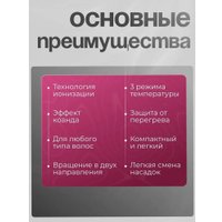 Фен-стайлер SenCiciMen X9 (розовый)