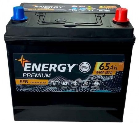 

Автомобильный аккумулятор Energy Premium EFB Asia R+ 640A (65 А·ч)