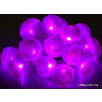 Светодиодная гирлянда Luazon Большие шарики 5 см Led-20 (6 м, фиолетовый) [186619]